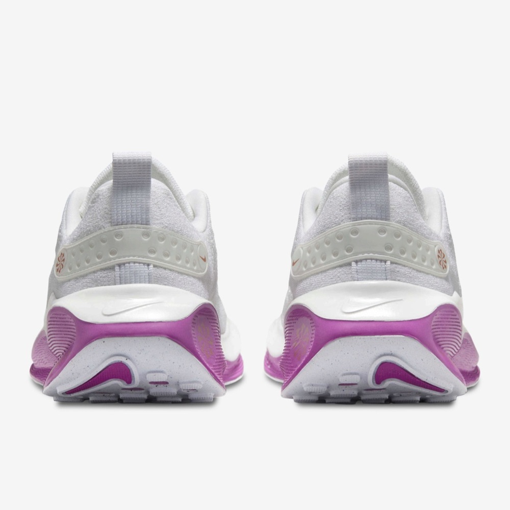 Nike Women’s React Infinity Run Flyknit 4 - White/Pink- NWOB - Picture 8 of 10